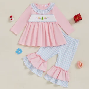 Infant Girls Festive Bell Bottom Set