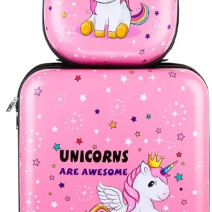 Kids Unicorn Luggage Set with Spinner Wheels
