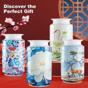 3D Panda Puzzle Vase Flower Puzzles