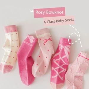 Girls Spring Cotton Calf Socks
