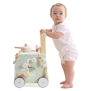 ROBUD Wooden Baby Push Walker