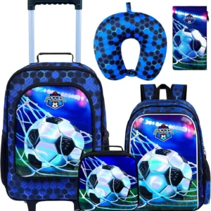 Kids Rolling Suitcase for Girls and Boys,
